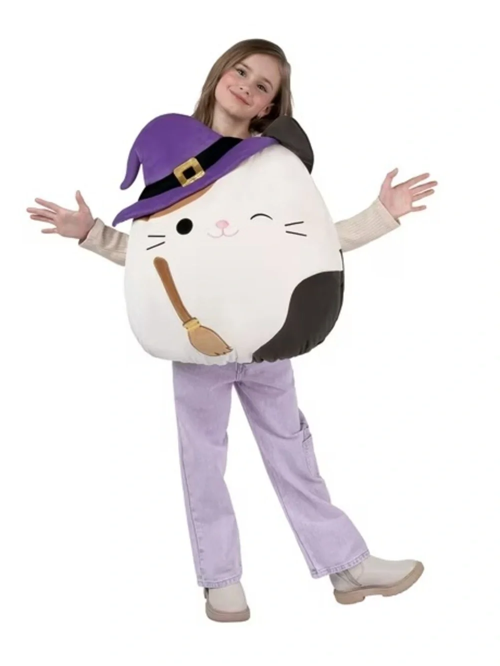 NWOT Squishmallows Cam the Witch Calico Cat Kids Costume